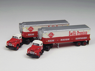 Classic Metal Works N Scale Aero Van Trailers Santa Fe RR Express 