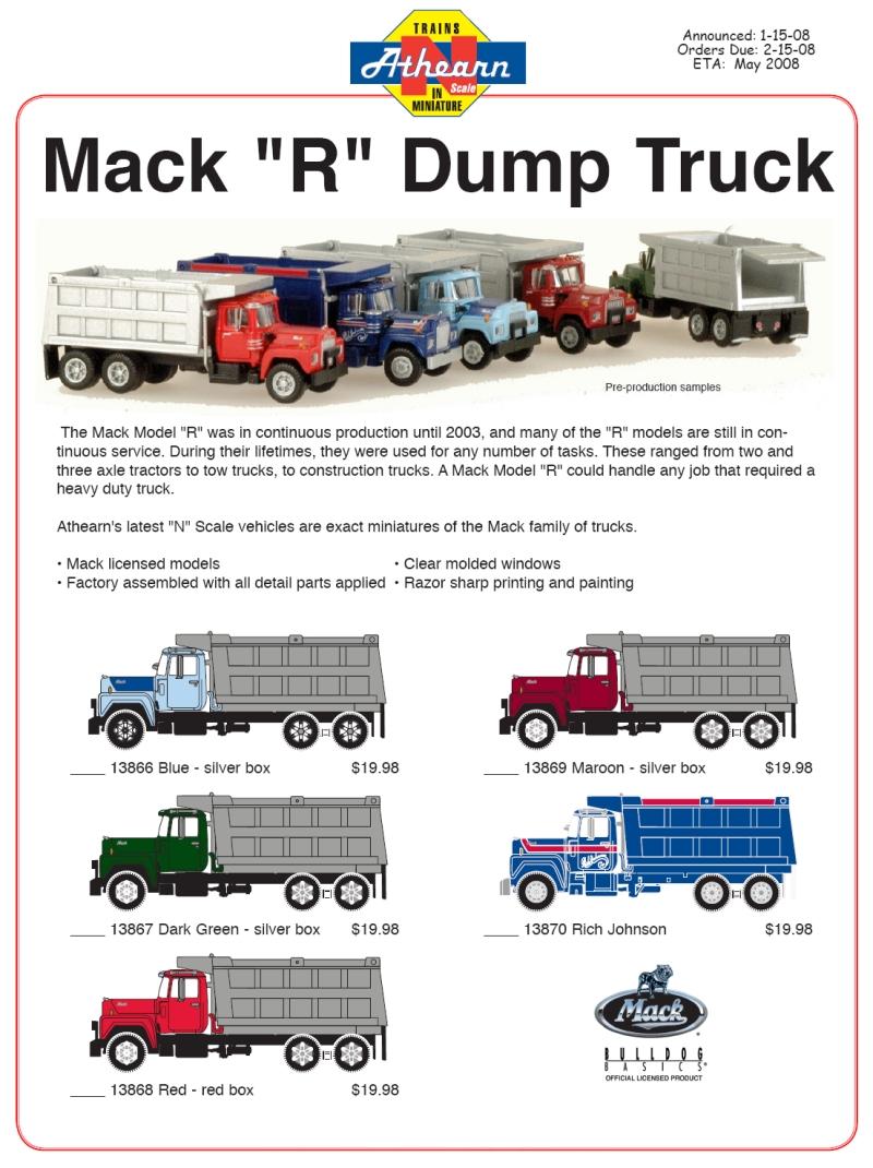 New Mack Dump Trucks from Athern jan 08