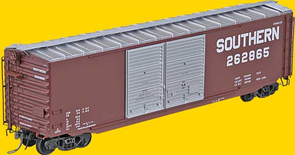 HO 50 ft Double Door Boxcar Southern
