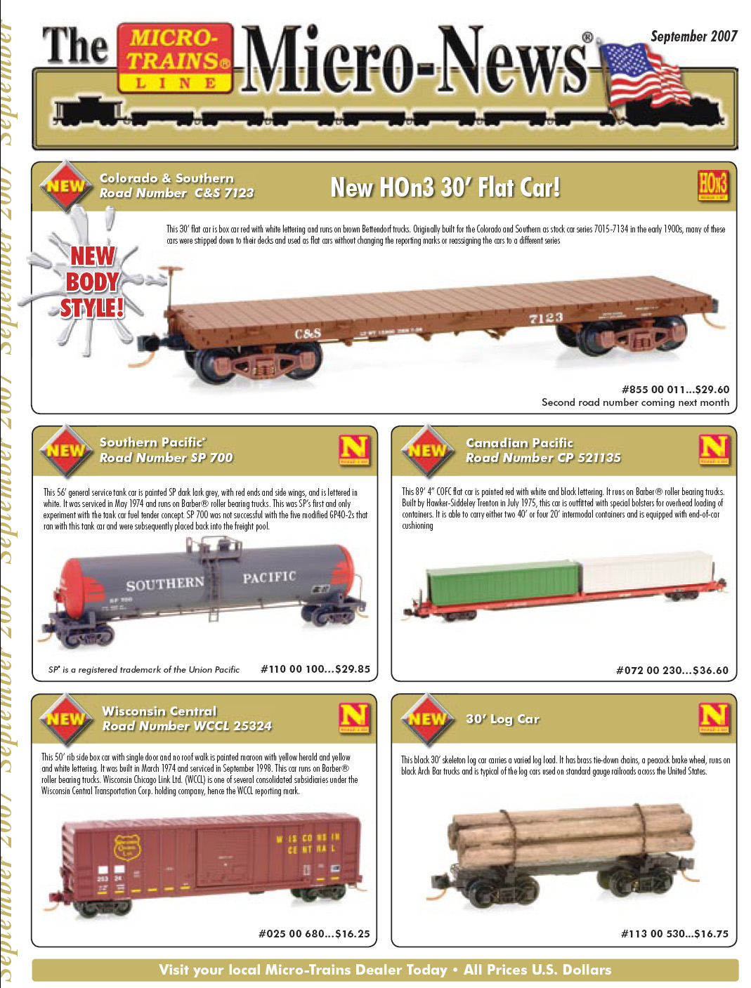 Micro Trains New Sept 2007 Page 1