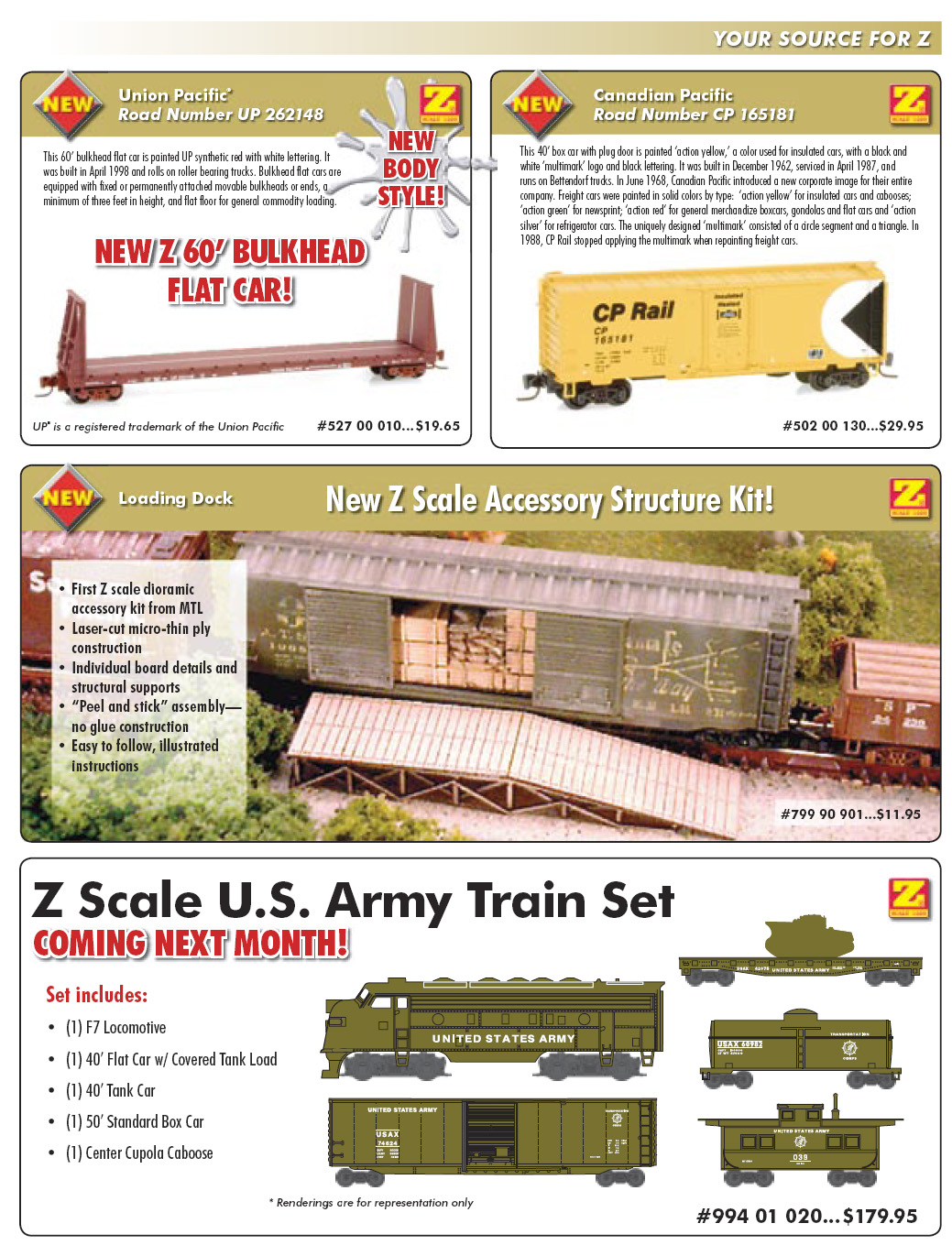 Micro Trains Z Scale Sept 2007 News