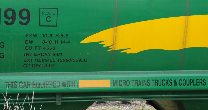 Micro Trains Graphics on Side of Sask Car