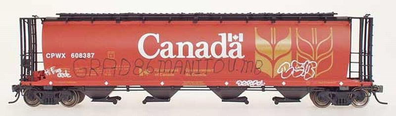 HO CP Red Canada Car 6