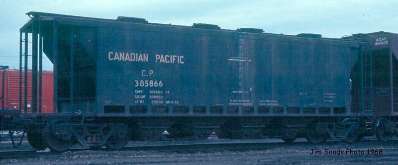 Canadian Pacific Railway Slab Side Hopper Block Lettering
