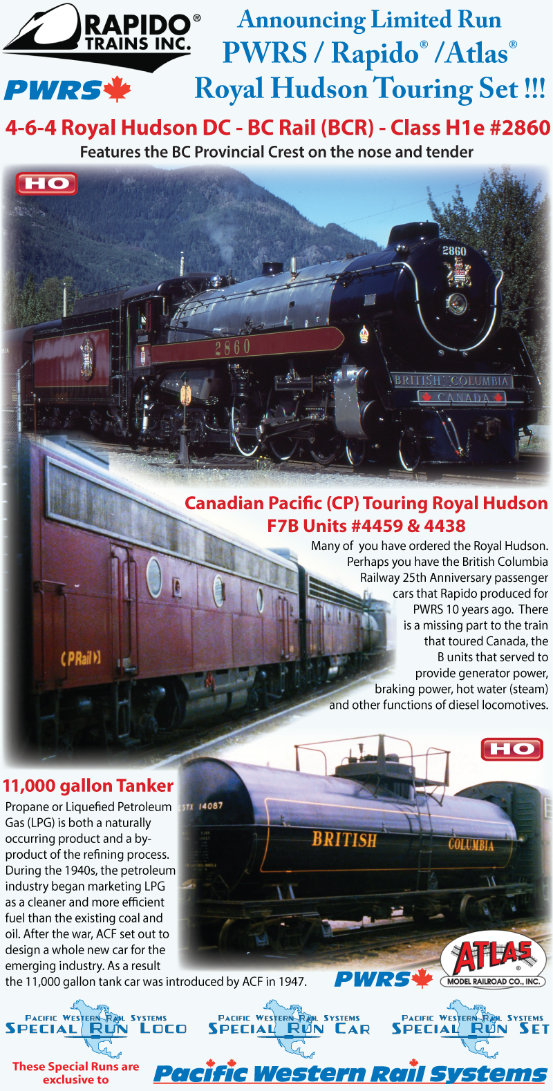 Royal Hudson Touring Set 