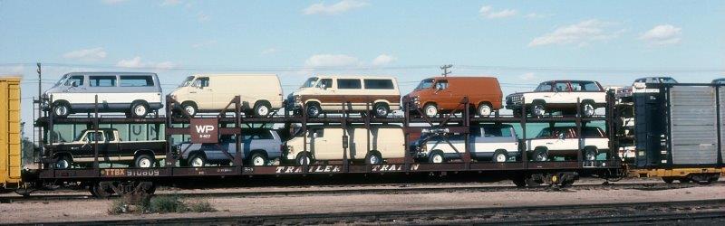 Autorack van top racking