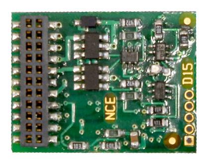 Full featured 8-function 21-pin NCE DCC Decoder