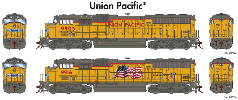 Union Pacific (UP) SD59M-2 Diesel Locomotives