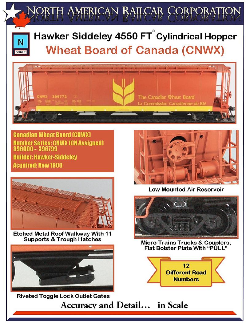Spur H0 7353 NEU Cylindrical Hopper Canadian Wheat Board CNWX 