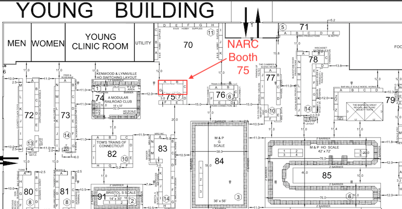 Floor Plan 2019 Jan Amhurst Springfield Train Show