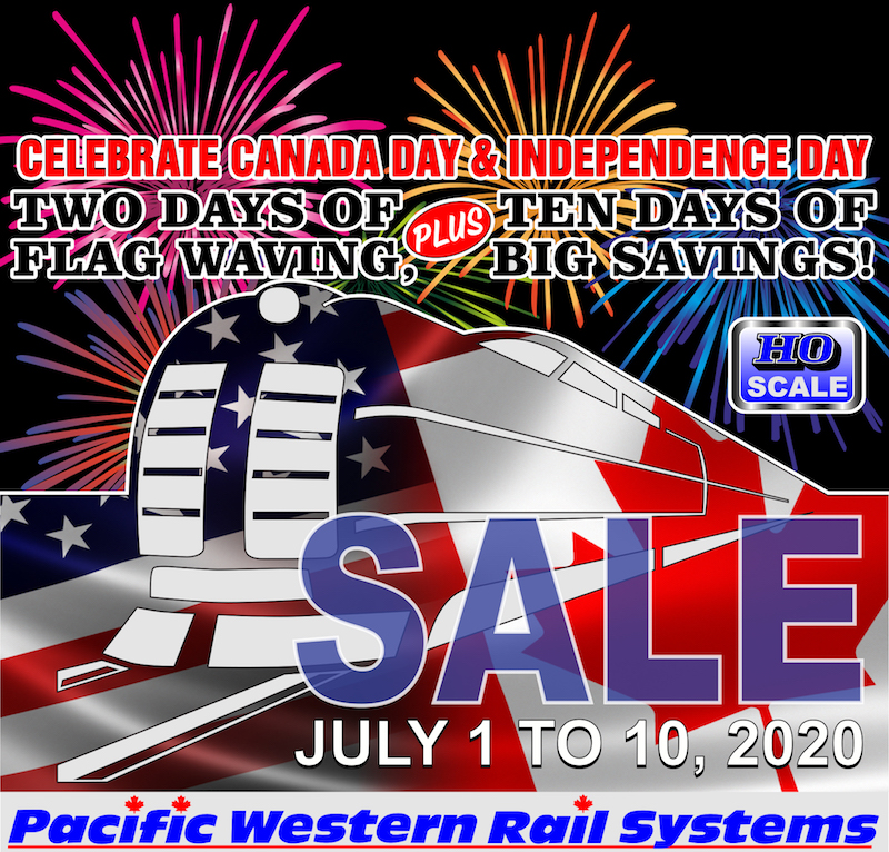PWRS Canada Day / Independence Day Sale HO Scale