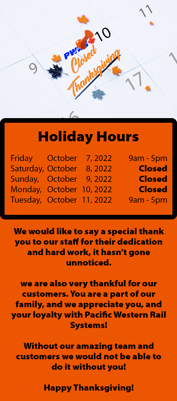 PWRS Thanksgiving Holiday hours