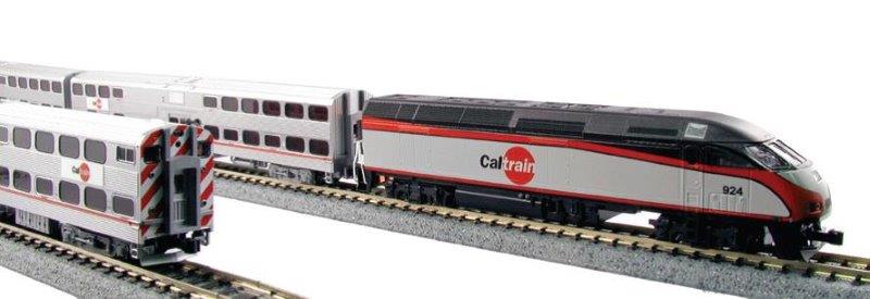 N Scale KATO 3 Car Commuter Set Virginia Express Bi-level With F40ph Added for sale online 