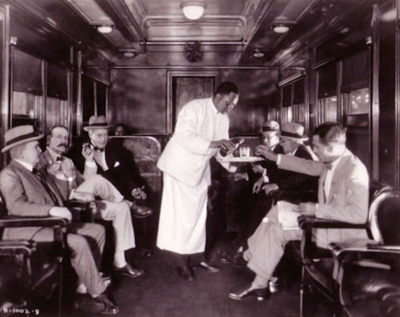 20th century limited locomotives serving drinks to the passengers 20th century limited locomotives serving drinks to the passengers