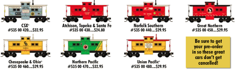 Micro-Trains Cabooses