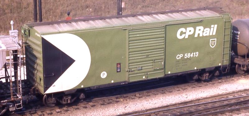 CP Rail Green Newsprint Boxcars