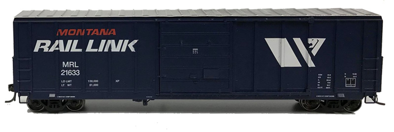 NARC 5077 Pullman Standard Boxcars - Montana Rail Link - Side View