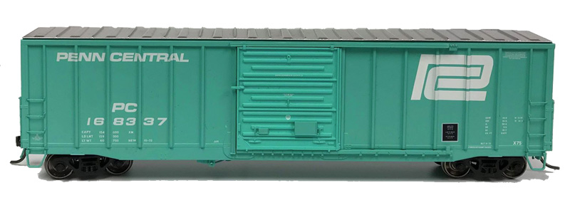 NARC 5077 Pullman Standard Boxcars - Penn Central - Side View