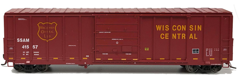 NARC 5077 Pullman Standard Boxcars - Wisconsin Central LTD - Side View