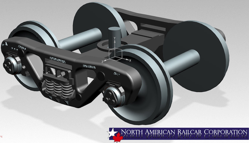 3d Rendering of 5431 - Trucks Un-Mounted