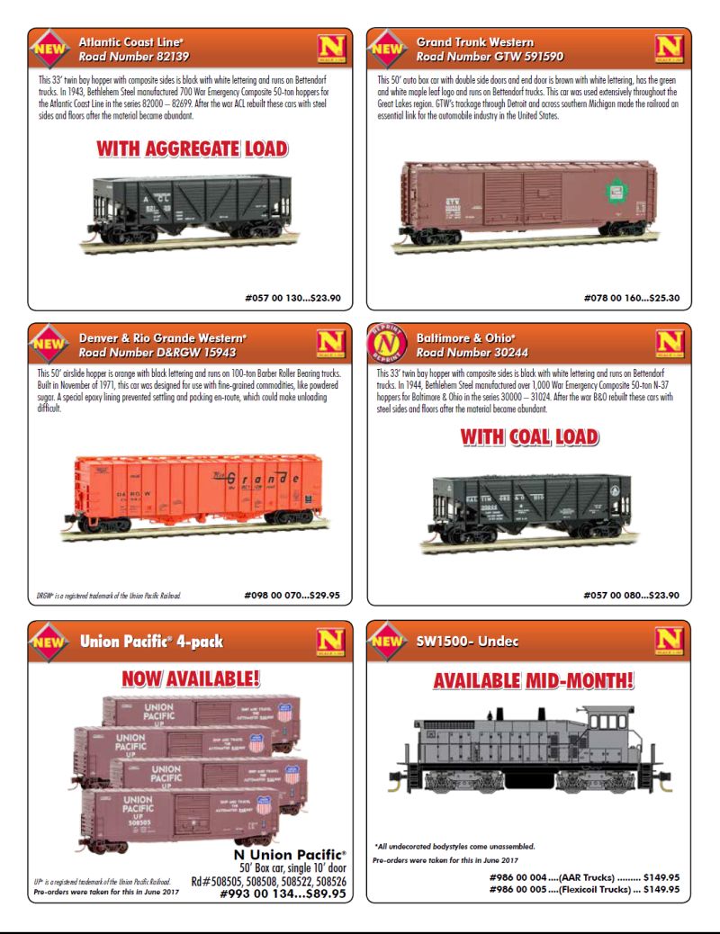 Micro-Trains N Scale Union Pacific 33' Twin Bay Hopper "Special Runs" 