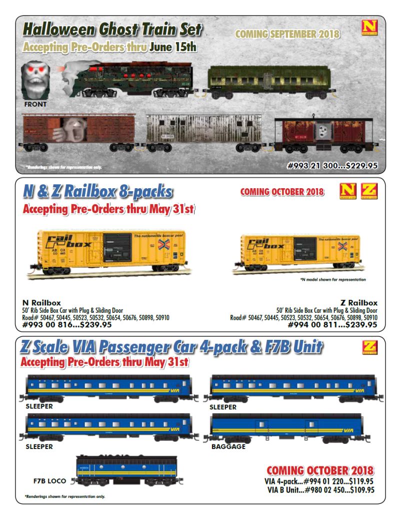 n scale halloween train sets