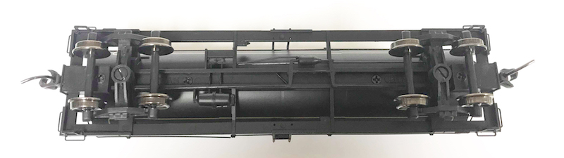 Undercarriage of PWRS Exclusive Atlas British Columbia Tank Car