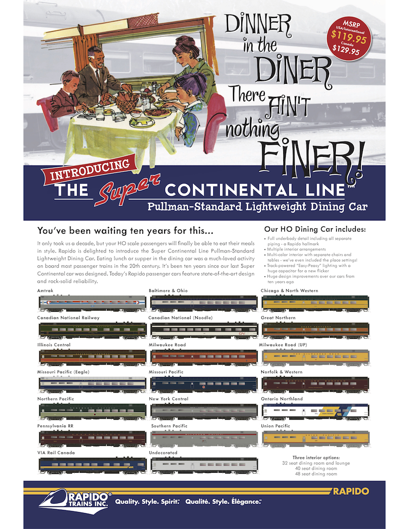 Diner Cars from Rapido