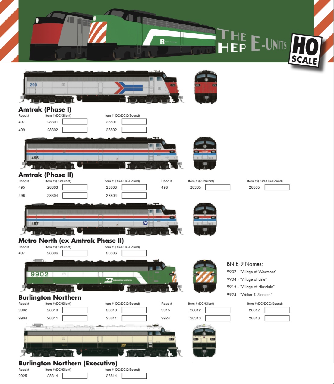 EMD E8A with HEP Diesel Locomotive