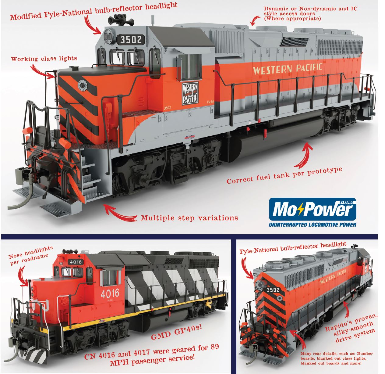 EMD GP-40 Diesel Locomotives Media Page 2