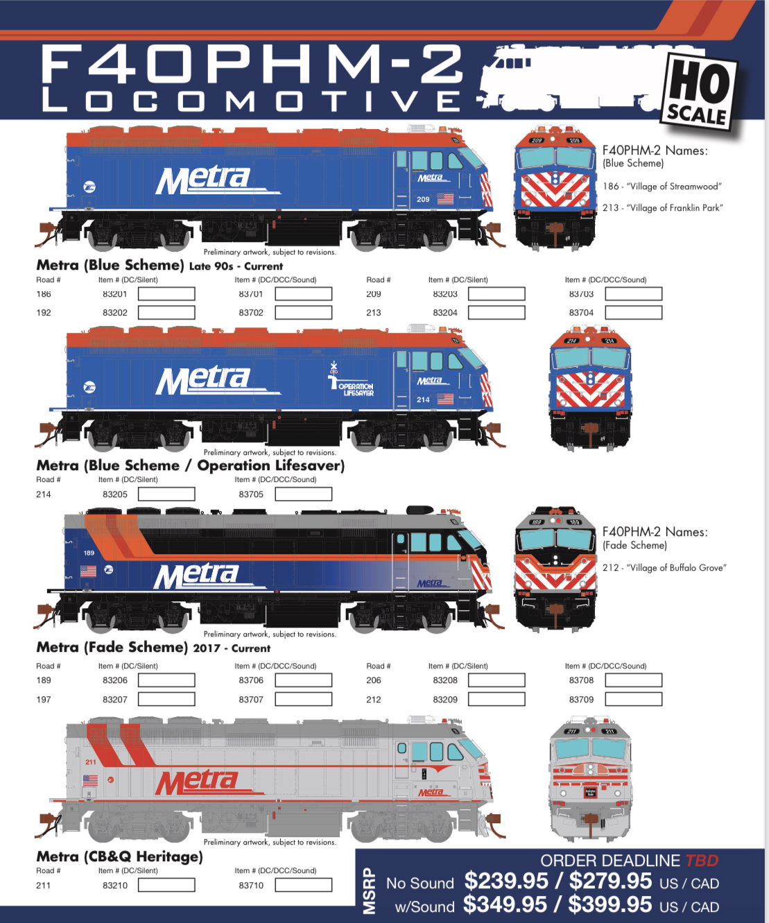 F40PHM-2 Diesel Locomotives Media Page Info