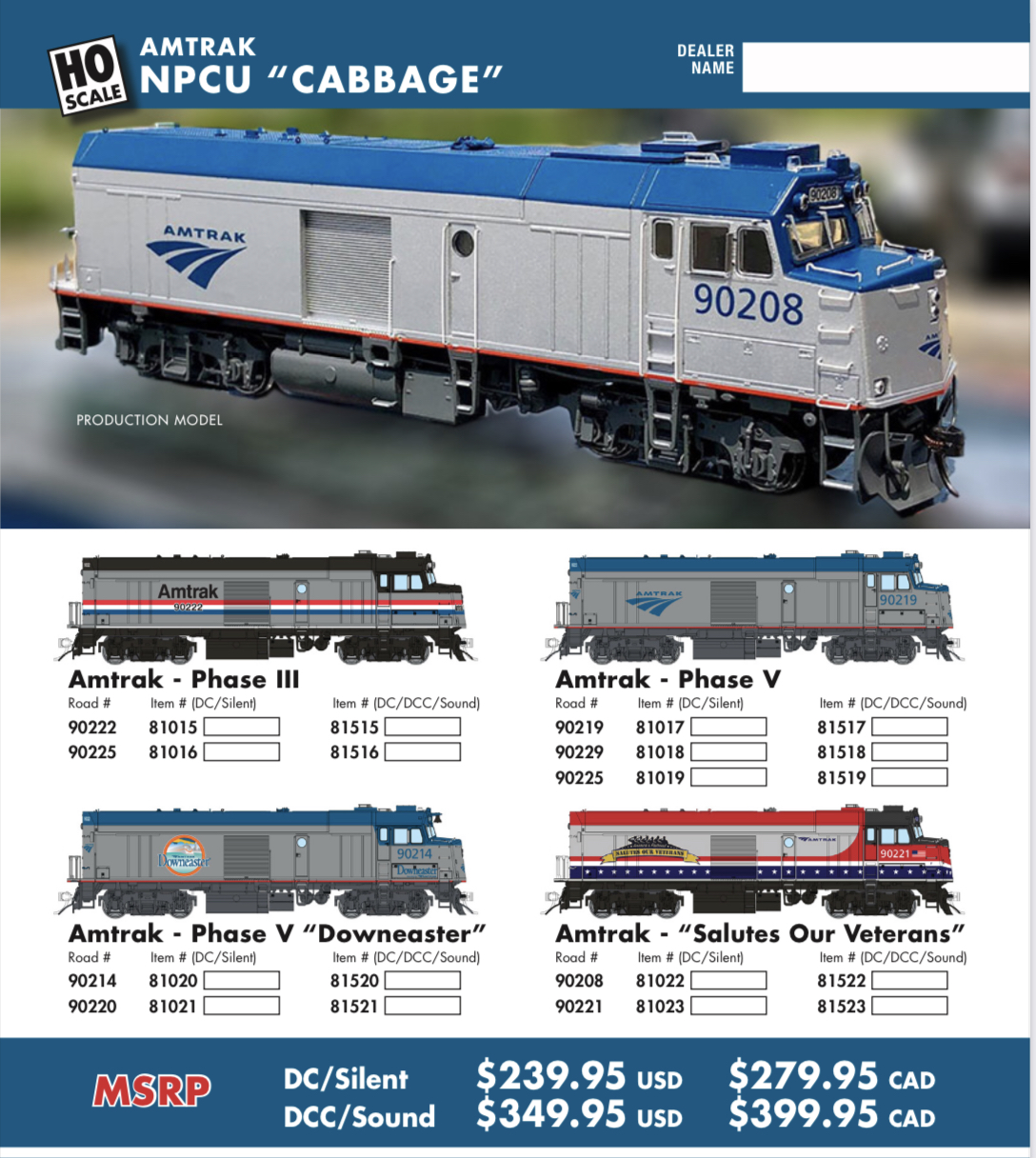 Non-Powered Control Unit (NPCU) Converted F40PH Diesel Locomotives Info