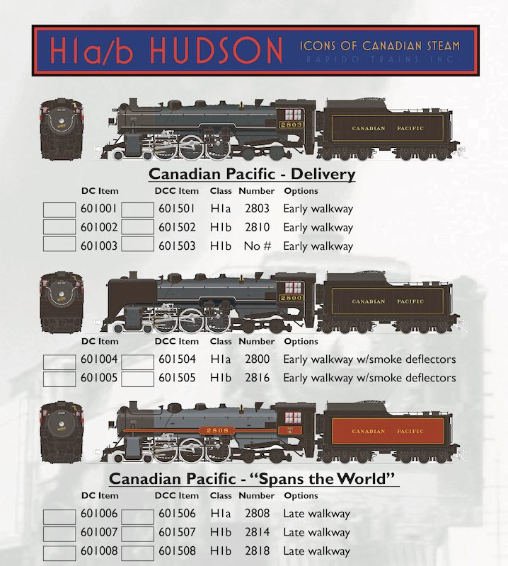 Hudson locomotives 1