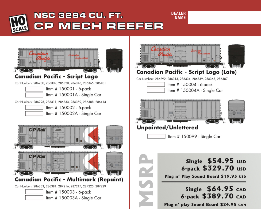 National Steel Car (NSC) 3294 cu ft Mechanical Reefer Product Listing
