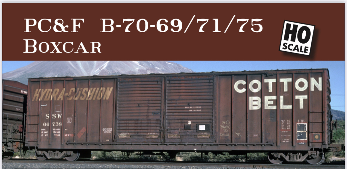 PC&F B-70-69-71-75 Boxcars Media Page