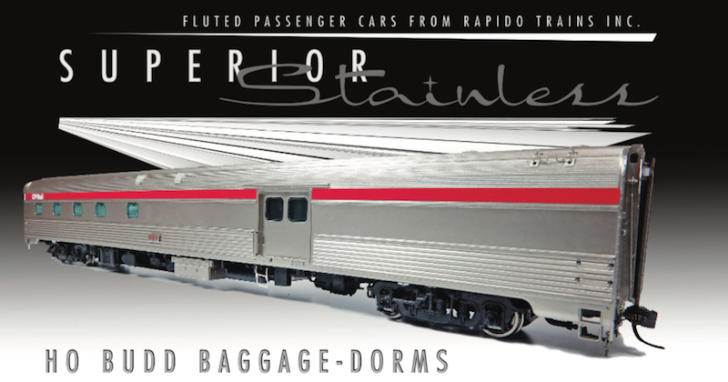 Superior Stainless Budd Baggage-Dorm Cars 