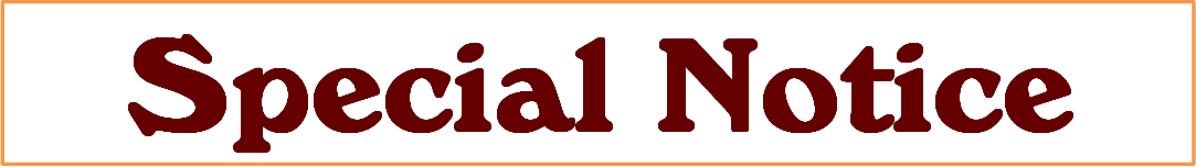 Special Notice Header