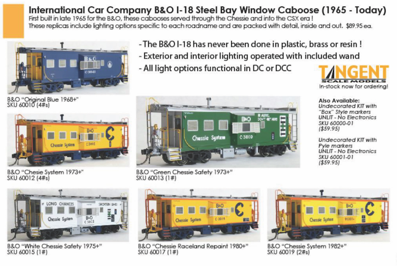 Tangent caboose standards