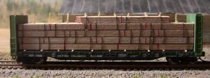 CSX #602316 MTH 30-76648 Bulkhead Flatcar w/Lumber Load