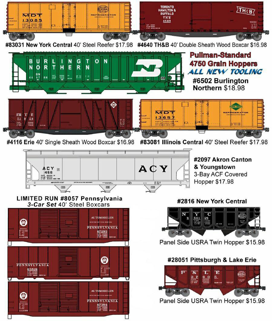 Accurail 4738 HO Scale KIT 40 FT Wood Stock Car Pere Marquette 