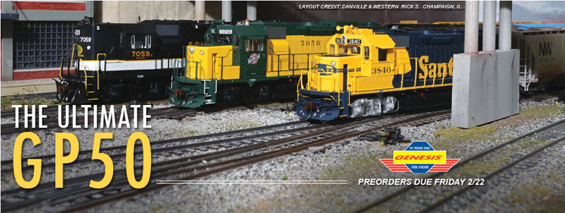 Athearn ATHG40541 HO GP50 Phase 1 C&NW #5097 Locomotive DCC READY 