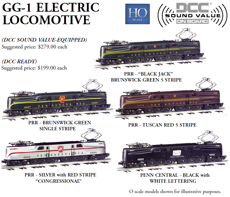 ORDER DEADLINE ALERT - Bachmann HO Scale GG-1 Electric Locomotives