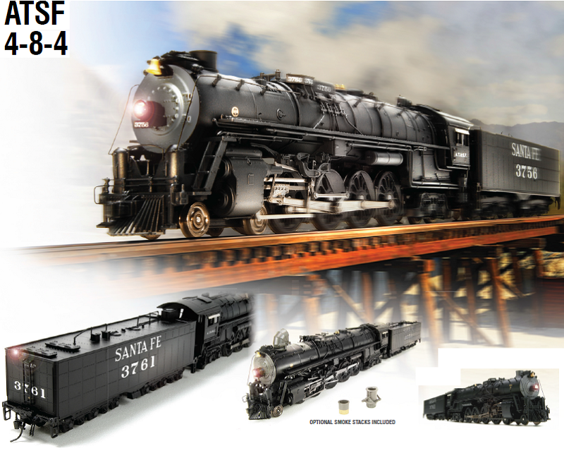  Broadway Limited Imports HO Scale Paragon2 Series ATSF 4-8-4 Northerns