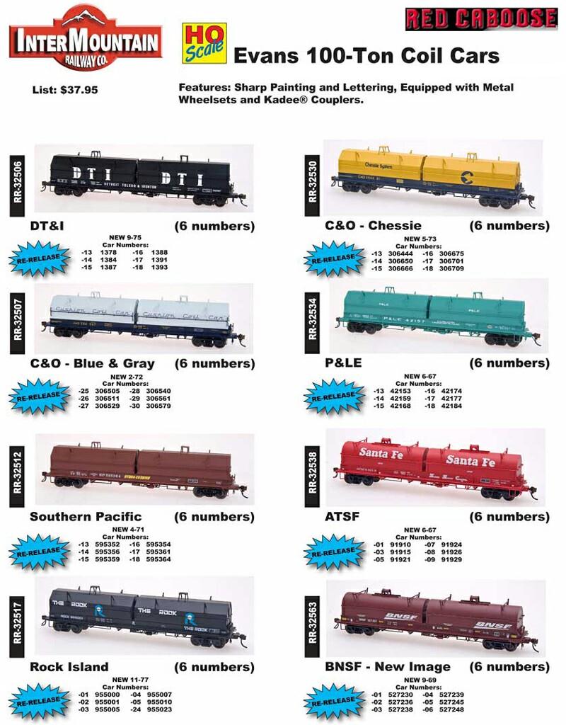 HO S... Evan 100 Ton Coil Car Baltimore & Ohio 306379 Intermountain 32537-17 