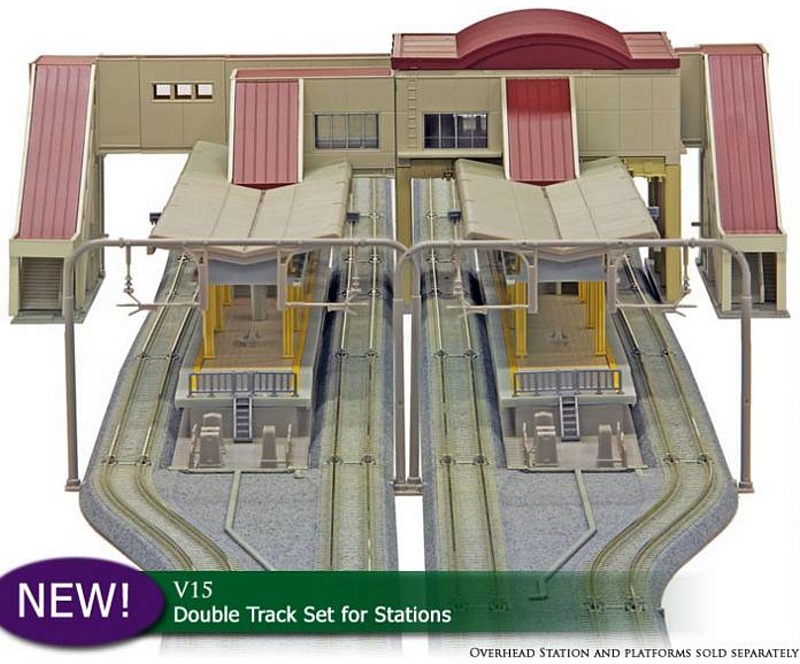 Kato N Scale Unitrack Overhead Station Set