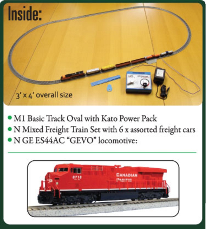 ORDER DEADLINE ALERT - Kato N Scale GE ES44AC Starter Train Sets
