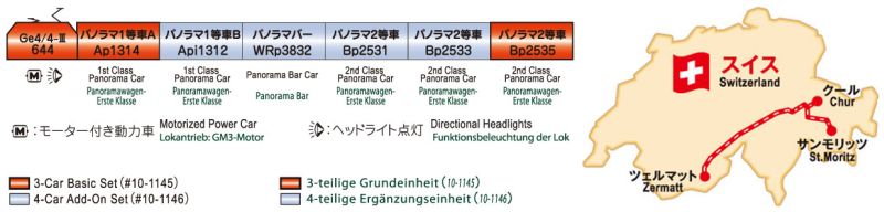ORDER DEADLINE ALERT - Kato N Scale "Glacier Express" 3-Unit Powered
