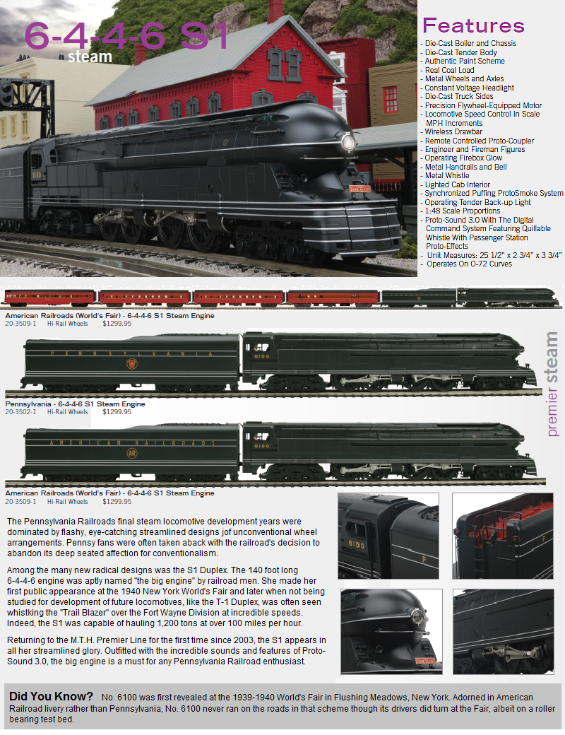 Prr s1 ho scale cheap