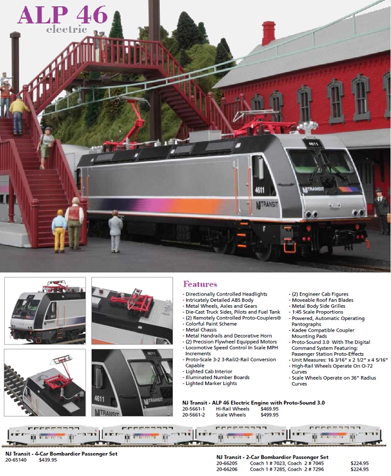 MTH Premier Announces the ALP 46 Electric Engine w/Proto-Sound 3.0 