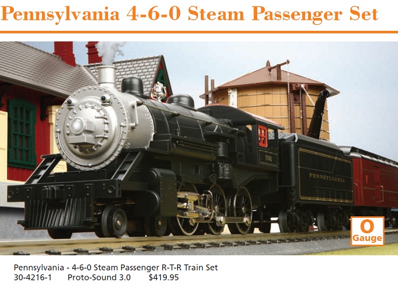 3042161 PRR 4-6-0 steam passenger set media